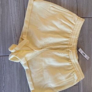 Pink Victoria Secret ivy fleece rolled hem short